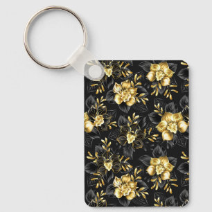 Seamless with jewellery orchids key ring