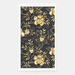 Seamless with jewellery orchids napkin