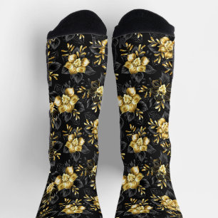 Seamless with jewellery orchids socks