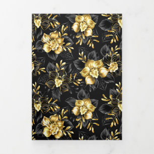 Seamless with jewellery orchids Tri-Fold programme