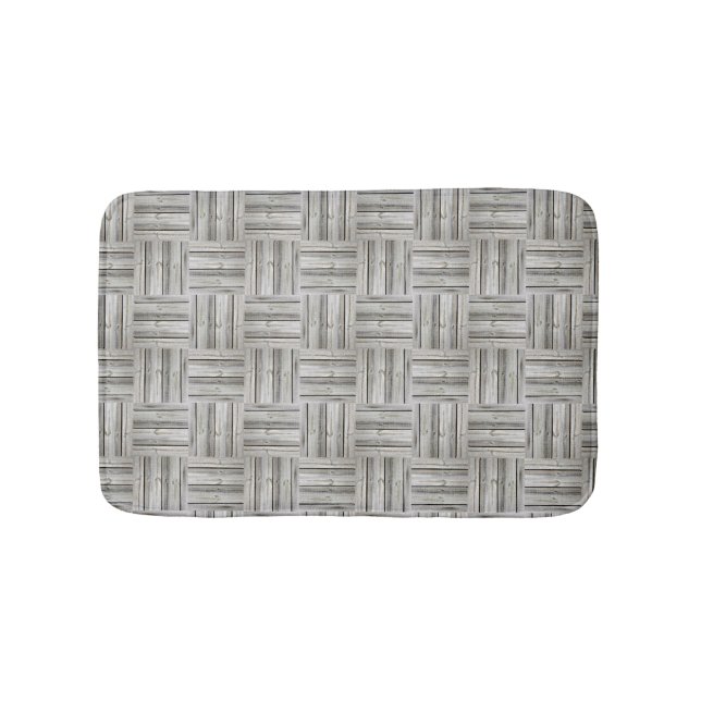 Seamless wood pattern bath mat (Front)