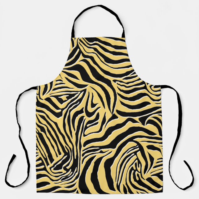 Seamless zebra pattern, animal. wallpaper,abstract apron (Front)