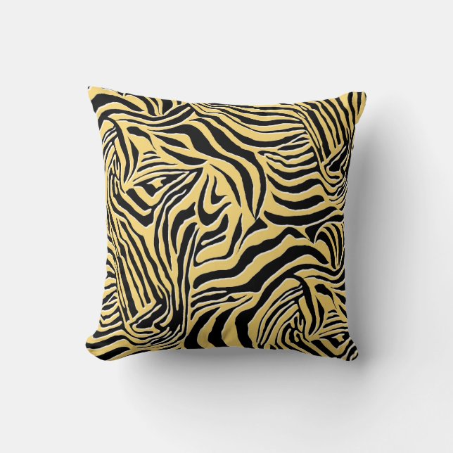 Seamless zebra pattern, animal. wallpaper,abstract cushion (Front)