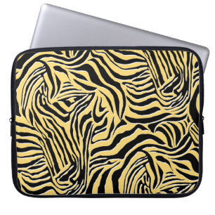 Seamless zebra pattern, animal. wallpaper,abstract laptop sleeve