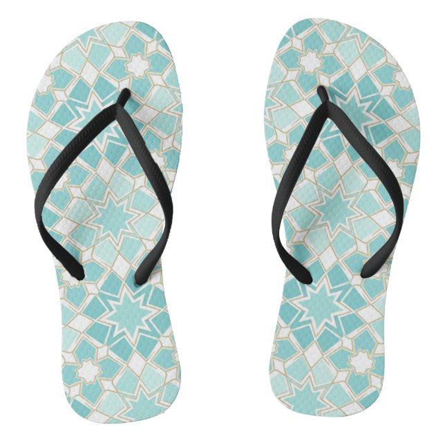 Seamless Zellige Tilework Thongs (Footbed)