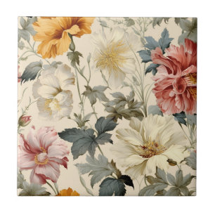 Seamlessly luxury vintage Watercolor Backsplash Ceramic Tile