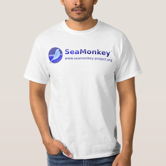 SeaMonkey Project - Horizontal Logo T-Shirt (Front)