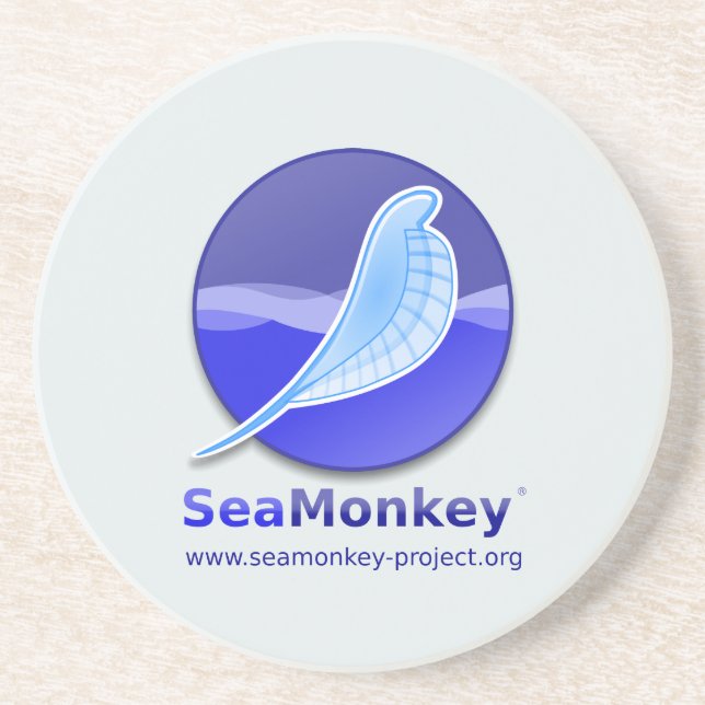 SeaMonkey Project - Vertical Logo Coaster (Front)