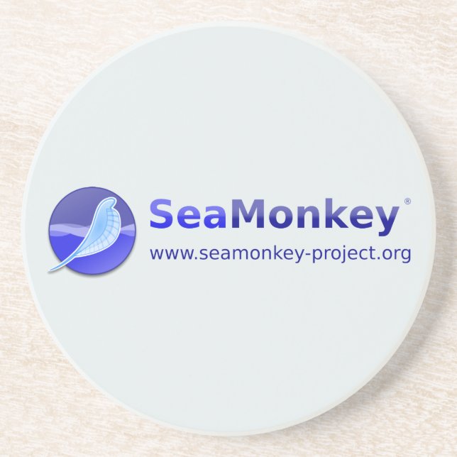 SeaMonkey Project - Vertical Logo Coaster (Front)