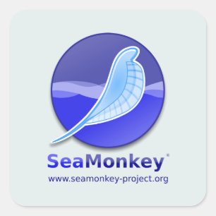 SeaMonkey Project - Vertical Logo Square Sticker