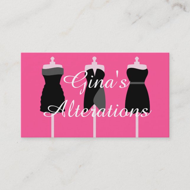 Seamstress Alterations Costume Designer Fashion Business Card (Front)