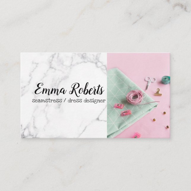 Seamstress Business Card (Front)