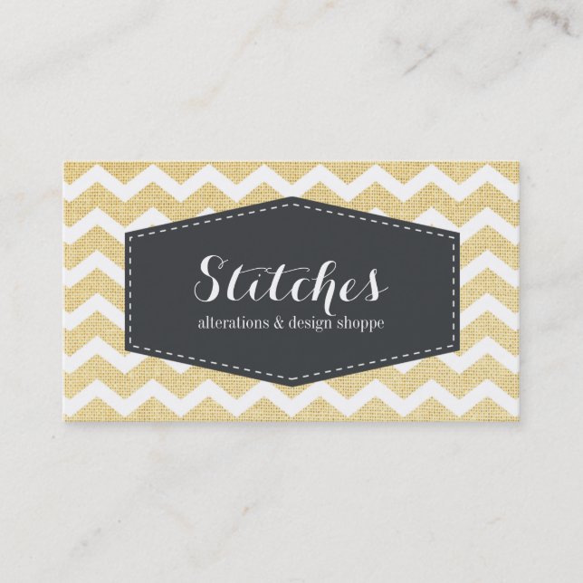 Seamstress Business Card Template (Front)