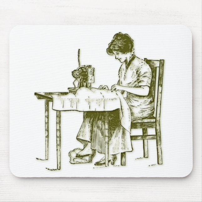 Seamstress design mouse pad (Front)