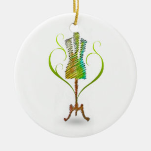 Seamstress mannequin / Dressmaker Mannequin Ceramic Ornament