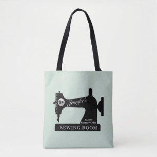 Seamstress Quilter Sewing Gift Sewing Machine Tote Bag