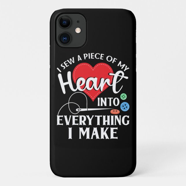 Seamstress Quilting Knitting Case-Mate iPhone Case (Back)