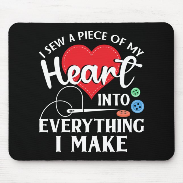 Seamstress Quilting Knitting Mouse Pad (Front)