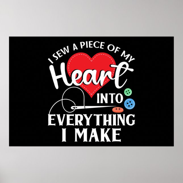 Seamstress Quilting Knitting Poster (Front)