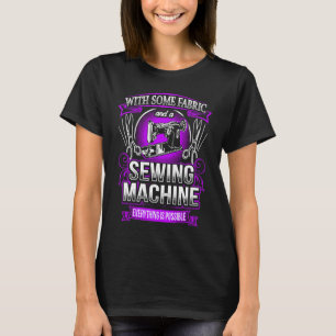 Seamstress  Quilting Sewing Machine Love Quilters T-Shirt