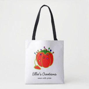 Seamstress Red Pin Cushion Seamstress Tote Bag