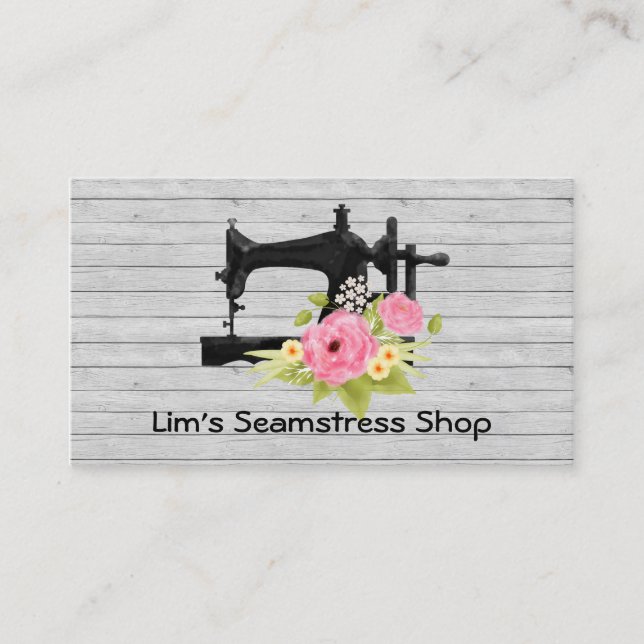 Seamstress Shop Business Card (Front)