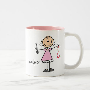 Seamstress Stick Figure Mug