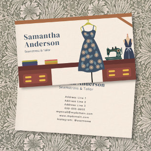 Seamstress & Tailor Business Card