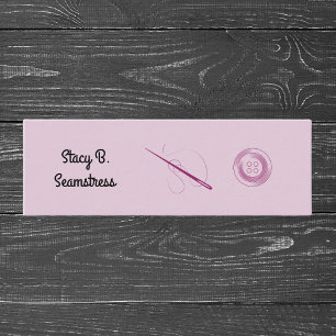Seamstress Tailor Mini Business Card