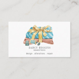 Seamstress Tailor Thimble Thread Business Card
