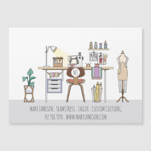 Seamstress Tools Of Trade Magnetic Business