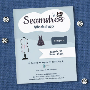Seamstress Workshop Flyer
