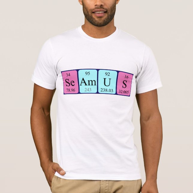 Seamus periodic table name shirt (Front)