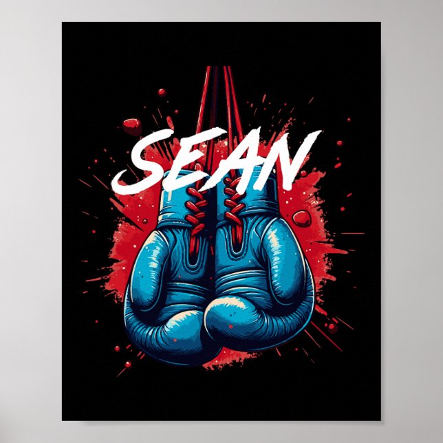 Sean Boxing Custom Name  Poster (Front)