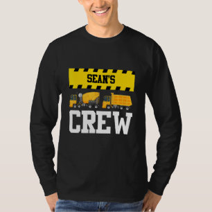 Sean Construction Crew Custom Dumptruck Dump Truck T-Shirt