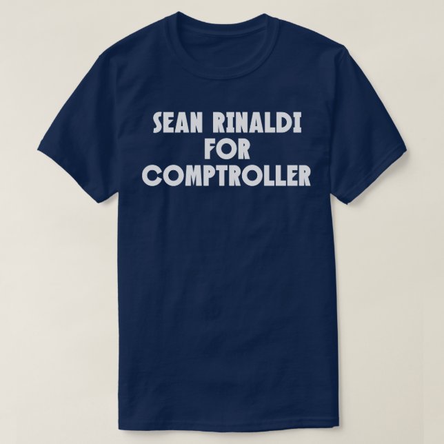 Sean Rinaldi For Comptroller YAS SEAN Back Print T-Shirt (Design Front)