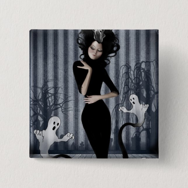 Seance Queen Button (Front)