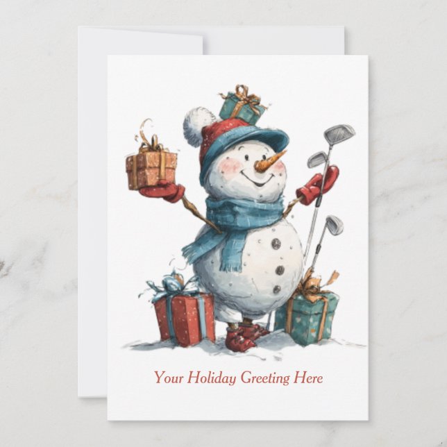 Seaon's Greetings — "Tee Style" Holiday Card (Front)