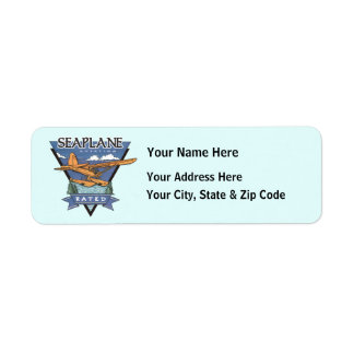 Seaplane Aviation Rated Return Address Label
