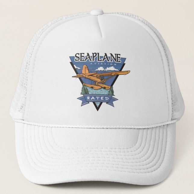 Seaplane Aviation Rated Trucker Hat (Front)