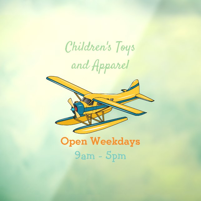 Seaplane cartoon illustration (Sheet 3)