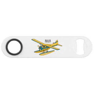 Seaplane cartoon illustration