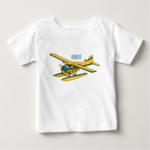 Seaplane cartoon illustration  baby T-Shirt