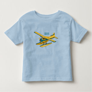 Seaplane cartoon illustration  toddler T-Shirt