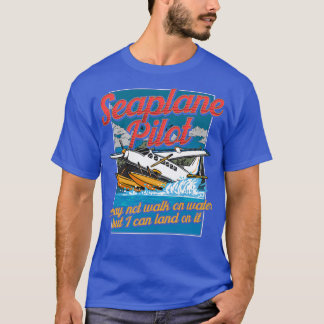 Seaplane Pilot Loves Flying Pilots License Gift T-Shirt