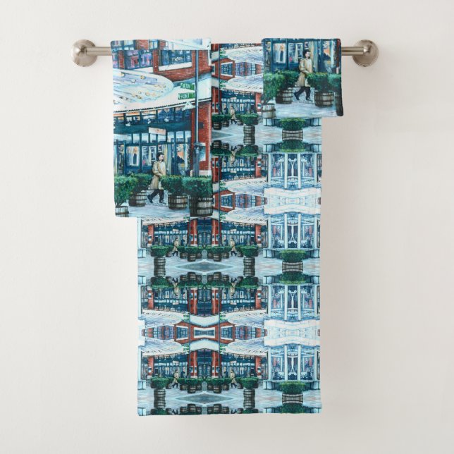 Seaport Excursions Bath Towel Set (Insitu)