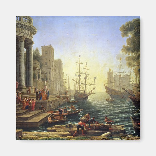 Seaport with the Embarkation of St. Ursula Magnet (Front)