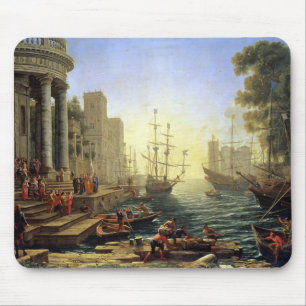 Seaport with the Embarkation of St. Ursula Mouse Pad
