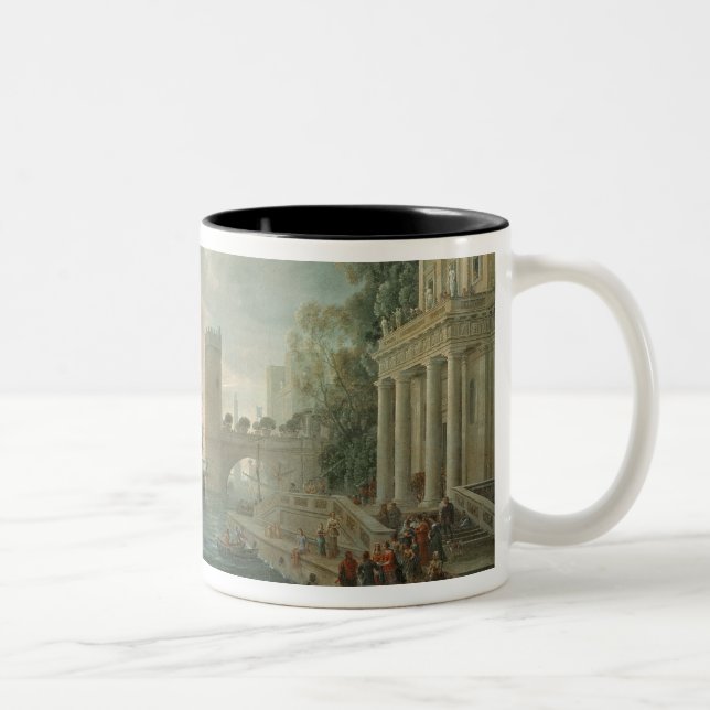Seaport with the Embarkation Two-Tone Coffee Mug (Right)
