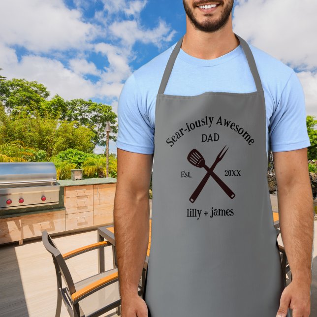 Sear-iously Awesome Dad BBQ Apron (Creator Uploaded)